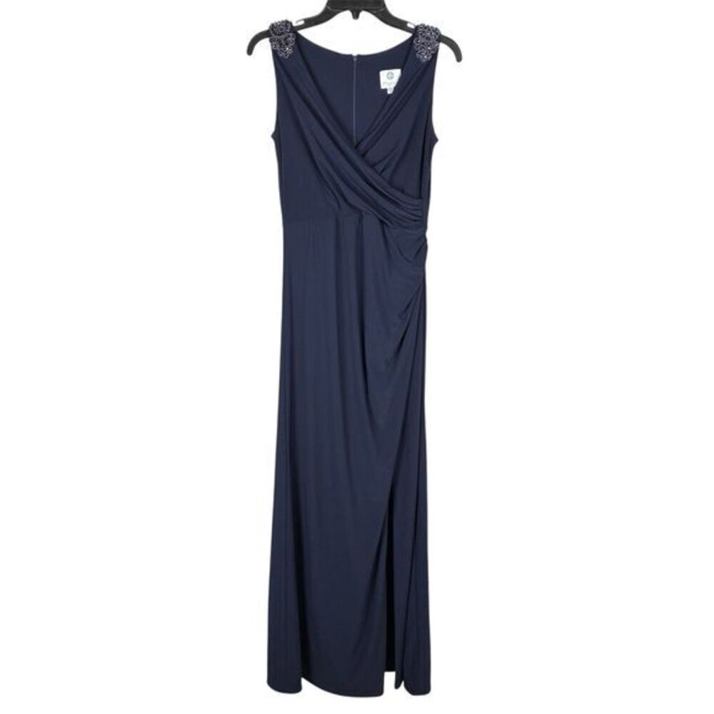 Patra Navy Mother of Bride Formal Long Dress Evening Wear Gala ‎ Party